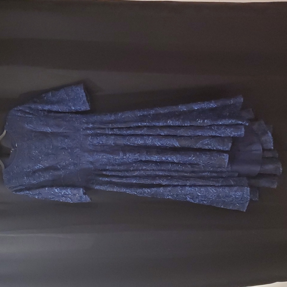 SOLD - Please Do Not Purchase Dainty Jewells Enchanted Evening Dress.. Navy.. M - Picture 2 of 5